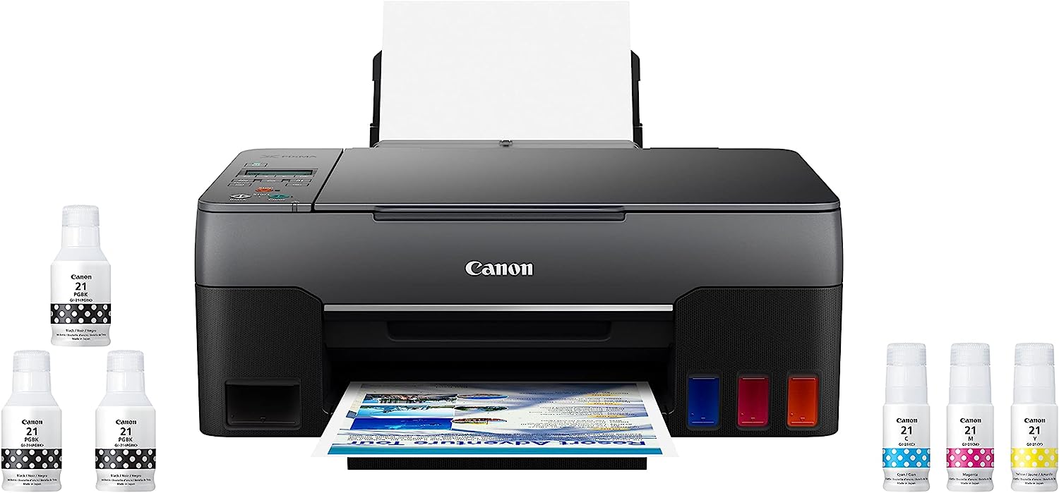 Canon G3260 All-in-One Printer | Wireless Supertank (Megatank) Printer | Copier | Scan, with Mobile Printing, Black, one Size (4468C002) - Image 2